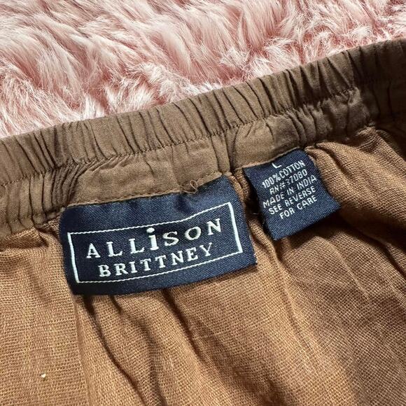 Y2k allison britney brown midi skirt with gorgeous details - Picture 6 of 6